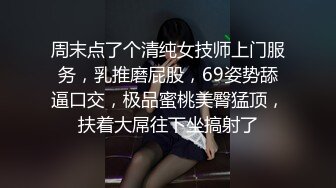 周末点了个清纯女技师上门服务，乳推磨屁股，69姿势舔逼口交，极品蜜桃美臀猛顶，扶着大屌往下坐搞射了