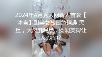 2024年4月秀人网新人首套【沐言】甜美女孩白色情趣 黑丝，大尺度漏点，圆润美臀让人心痒痒