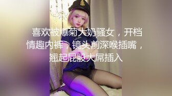  喜欢被爆菊大奶骚女，开档情趣内裤，镜头前深喉插嘴，翘起屁股大屌插入